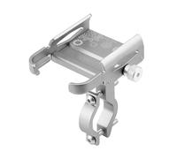IPEVMLZ Soporte para Teléfono De Bicicleta Aleación Aluminio GPS para Bici Y Scooter Montaje Ajustable para Móvil Accesorios Ciclismo(Plata,2953)