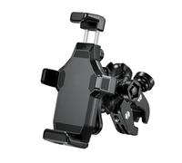 IPEVMLZ Soporte para Teléfono De Moto Anti-Vibración con Fijación Bola Al Manillar Antirrobo para Móvil 4.7-7.2 Pulgadas(Handblebar)