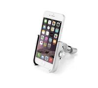 IPEVMLZ Soporte para Teléfono De Motocicleta Bicicleta Moto Rotación 360 Grados Universal Todo con USB Aluminio(Cromo,NO USB)
