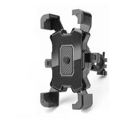 IPEVMLZ Soporte para Teléfono Motocicleta Bicicleta Móvil para Manillar Pinza para Espejo Retrovisor Scooter Más Teléfonos Móviles 4.8-6.8"(Negro,Handlebar)