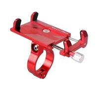 IPEVMLZ Soporte Teléfono Aleación De Aluminio Scooter Bicicleta Bici Montaña Celular Accesorios Ciclismo(Rojo,193)