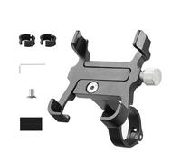 IPEVMLZ Soporte Teléfono Bici Ajustable Aleación Aluminio Manillar Antideslizante Estable Accesorios Ciclismo(Four-Claw Fixed)