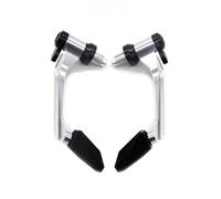 IPEVMLZ Universal para Hornet CB500X NC750X CB500X CB750 CRF1100L para Africa Twin CBR 650R 500R 650F Guardamanos para Motocicleta De 17-22 Mm Protector Anticaídas(Plata)