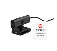 IPEVO VurboCam 4K Vurbo.ai - Cámara Web alimentada por Vurbo.ai, cámara USB Ultra HD de 13 MP para PC/Mac, Notas de reuniones de IA, traducción en Tiempo Real, micrófono de reducción de Ruido, Plug