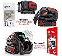 IPG para Vector Robot Face Protector de Pantalla Kit de decoración de ataques inesperados de niños y Mascotas. Incluye Ruedas y Cuerpo Set 7 Unidades calcomanías + 2 Unidades Protector de Pantalla