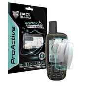 IPG ProActive - Protector de pantalla para Garmin GPSMAP 65s GPS (2 unidades) Dureza 9H Protector de pantalla táctil de vidrio liso ultra sensible de alta claridad, antiarañazos, manchas y golpes,