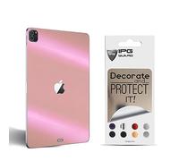 IPG Protector trasero decorativo de vinilo de fibra de carbono para iPad Pro 2020-2022 de 11 pulgadas (2ª generación), protector trasero de vinilo de fibra de carbono antiarañazos, superficie 3D, sin