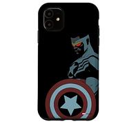 iPhone 11 Marvel Avengers Sam Wilson Captain America Portrait Black Case