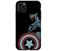 iPhone 11 Pro Max Marvel Avengers Sam Wilson Captain America Portrait Black Case
