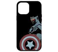 iPhone 12 Pro Max Marvel Avengers Sam Wilson Captain America Portrait Black Case