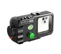 iPhone 13 12 11 Pro MAX Funda Impermeable Negra, 195ft/60m Profundidad Sellado Completo A Prueba de Golpes, Nieve, Polvo, Agua Certificado IPX8 Buceo Natación Surf Snorkel Funda