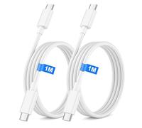 iPhone 15 16 17 Cable USB C 1M 2Pack, 60W Cable USB C Carga Rapida para iPhone 17/16/15 Pro Max/Plus,Macbook,iPad Pro/Air, Samsung S26/S25/S24/S23, USB C Carga Rapida cable Type C cable Cargador