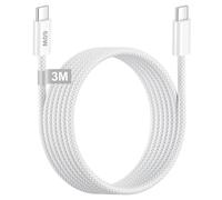 iPhone 15 16 17 Cable USB C Carga Rapida 3M, 60W Cable USB C a USB C Nylon Cable Tipo C Carga Rapida Cable Cargador para iPhone Air/17 16 15 Pro Max/16e/15 16 Plus/17,iPad Pro/Air/Mini 6 7/10 11 Gen