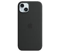 iphone 15 plus silicone case with magsafe - black