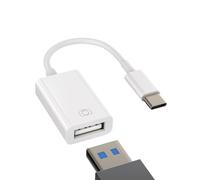 IPhone 15 Pro Max Adaptador USB C a USB A 3.0 Enchufe Cable Accesorios Type-C OTG Conector Thunderbolt Jack Accesorios Compatible para Samsung Huawei Google Xiaomi Apple MacBook Plus iPad