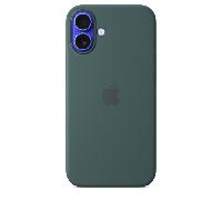iphone 16 plus silicone case with magsafe - lake green