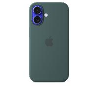 iphone 16 silicone case with magsafe - lake green