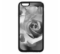 iPhone 6S Plus Case, iPhone 6 Plus Case (Black & White) - Pink Rose