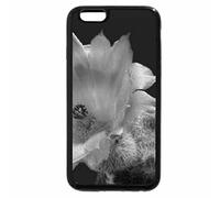 iPhone 6S Plus Case, iPhone 6 Plus Case (Black & White) - Purple Cactus Flower
