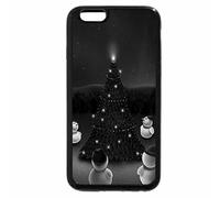 iPhone 6S Plus Case, iPhone 6 Plus Case (Black & White) - WINTER NIGHT