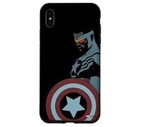 iPhone XS Max Marvel Avengers Sam Wilson Captain America Portrait Black Case