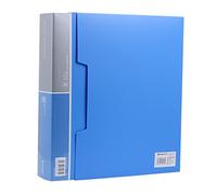 Ipienlee Libro protector de presentación de 100 bolsillos, tamaño A4, capacidad de 200 páginas disponible para hojas de informes, hojas de arte, hojas de música, recortes (azul cielo, 100)
