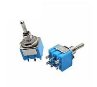 IPKAAAAD 1PCS 6Pin DPDT ON-ON MTS-203 6A125VAC Miniature Toggle Switches Button Switch Dialing Single Power Switches