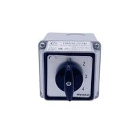 IPKAAAAD 20A Universal Conversion Selector with Box LW26-20/4 Four Poles Rotation Selection Waterproof Control Circuit Cam Switch(1-8)