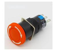 IPKAAAAD Emergency Stop Switch 16mm Mushroom Emergency Stop e-Stop Switch 3 pins NO+NC