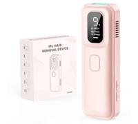 IPL Depiladora Laser para Mujer, Consigue Resultados de Salón en Casa, Depiladora de Luz Pulsada Compacta y Multicolor, Luz Pulsada Profesional para Todo el Cuerpo Rosa