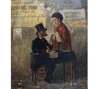 IPLUPJDY Imagen de Lienzo Modernos Cuadro Famosa Pintura Reproducción Carteles de teatro y escribano público de un artista famoso para Decoraciones del Hogar 60x90cm