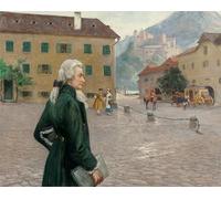 IPLUPJDY Imagen de Lienzo Modernos Cuadro Famosa Pintura Reproducción ElMozart en Salzburgo de Otto Robert Nowak para Decoraciones del Hogar 60x90cm