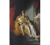 IPLUPJDY Imagen de Lienzo Modernos Cuadro Famosa Pintura Reproducción Emperador II de Austria por Friedrich Von Amerling para Decoraciones del Hogar 60x90cm
