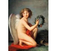 IPLUPJDY Imagen de Lienzo Modernos Cuadro Famosa Pintura Reproducción Henryk Lubomirski como genio de la fama por Louise Elisabeth Vigée Le Brun para Decoraciones del Hogar 60x90cm
