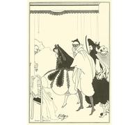 IPLUPJDY Imagen de Lienzo Modernos Cuadro Famosa Pintura Reproducción La muerte de Pierrot de Aubrey Beardsley para Decoraciones del Hogar 60x90cm