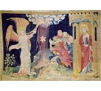 IPLUPJDY Imagen de Lienzo Modernos Cuadro Famosa Pintura Reproducción La Tercera Trompeta y la Estrella de Ajenjo de Nicolas Bataille para Decoraciones del Hogar 60x90cm