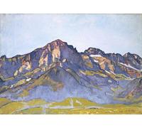 IPLUPJDY Imagen de Lienzo Modernos Cuadro Famosa Pintura Reproducción Los Dents Blanches en Champéry bajo el sol de la mañana de Ferdinand Hodler para Decoraciones del Hogar 60x90cm