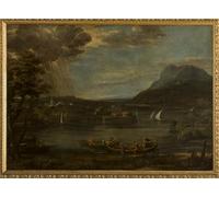 IPLUPJDY Imagen de Lienzo Modernos Cuadro Famosa Pintura Reproducción Paisaje con la Vocación de San Pedro de Pietro Da Cortona para Decoraciones del Hogar 60x90cm