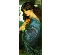IPLUPJDY Imagen de Lienzo Modernos Cuadro Famosa Pintura Reproducción Proserpina de Dante Gabriel Rossetti para Decoraciones del Hogar 60x90cm