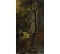 IPLUPJDY Imagen de Lienzo Modernos Cuadro Famosa Pintura Reproducción Retrato de Floris Verster por George Hendrik Breitner para Decoraciones del Hogar 60x90cm