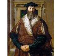 IPLUPJDY Imagen de Lienzo Modernos Cuadro Famosa Pintura Reproducción Retrato de un hombre de Parmigianino para Decoraciones del Hogar 60x90cm
