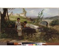 IPLUPJDY Imagen de Lienzo Modernos Cuadro Famosa Pintura Reproducción Talismán de Hendrik Siemiradzki para Decoraciones del Hogar 60x90cm
