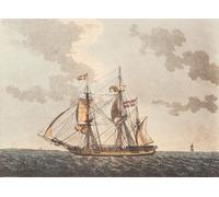 IPLUPJDY Imagen de Lienzo Modernos Cuadro Famosa Pintura Reproducción un barco de corteza buscando puerto por Niels Truslew para Decoraciones del Hogar 60x90cm