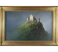 IPLUPJDY Lienzo Poster Clásicas Poster Cuadro Sobre Lienzo Abadía de San Miguel a la entrada de Val Di Susa de Giuseppe Pietro Bagetti para Decoración de Paredes 60x90cm