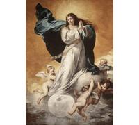IPLUPJDY Lienzo Poster Clásicas Poster Cuadro Sobre Lienzo la Inmaculada Concepción de la Virgen de Bartolomé Esteban Murillo para Decoración de Paredes 60x90cm