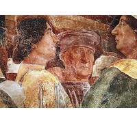 IPLUPJDY Lienzo Poster Clásicas Poster Cuadro Sobre Lienzo Llegada del cardenal Francesco Gonzaga Side por Andrea Mantegna para Decoración de Paredes 60x90cm