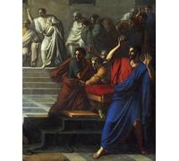 IPLUPJDY Lienzo Poster Clásicas Poster Cuadro Sobre Lienzo Muerte de César Marcha A.C. de Vincenzo Camuccini para Decoración de Paredes 60x90cm
