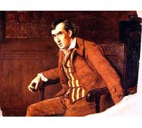 IPLUPJDY Lienzo Poster Clásicas Poster Cuadro Sobre Lienzo Sir Henry Irving como Mathias en las campanas de Archer para Decoración de Paredes 60x90cm