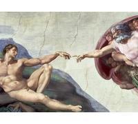 IPLUPJDY Lienzo Poster Clásicas Poster Cuadro Sobre Lienzo Techo de la Capilla Sixtina Creación del detalle de los brazos extendidos por Buonarroti para Decoración de Paredes 60x90cm