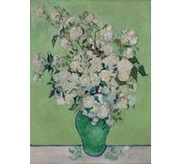 IPLUPJDY Lienzo Poster Clásicas Poster Cuadro Sobre Lienzo Un jarrón de rosas de Vincent Van Gogh para Decoración de Paredes 60x90cm